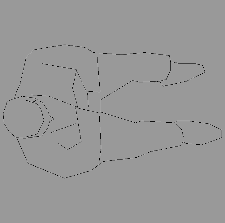 Bloque Autocad Vista de Hombre 14 Bibliot. 2D-3D en Planta